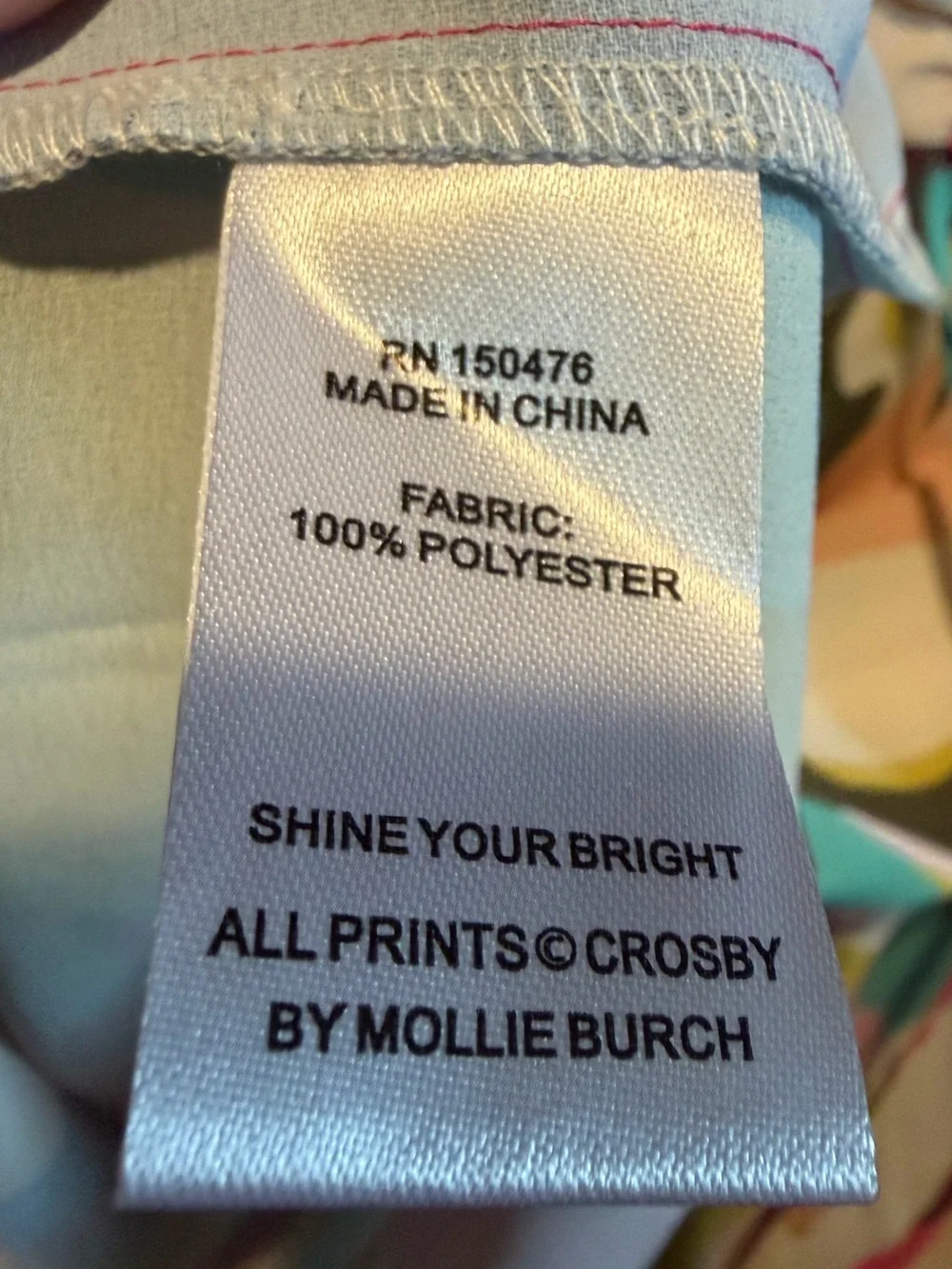 Crosby by Mollie Burch Ryland Blouse Size XS Head in the Clouds - Picture 5 of 12